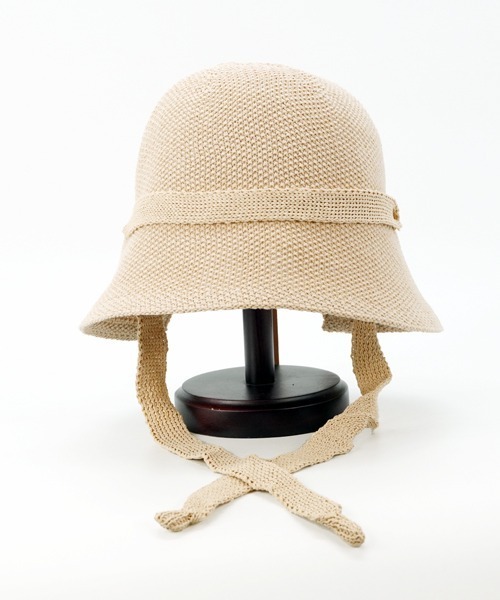 polcadot（ポルカドット）の「Remains thermo hat/リメン サーモ ハット（ハット・レディース・ベージュ/アイボリー/ブラック・FREE）」の5枚目の写真