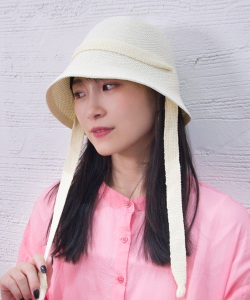 polcadot（ポルカドット）の「Remains thermo hat/リメン サーモ ハット（ハット・レディース・ベージュ/アイボリー/ブラック・FREE）」の11枚目の写真