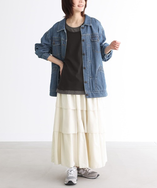 n'OrLABEL（ノアールレーベル）の「レイヤードデザインタンクトップ（タンクトップ・レディース・ブラック/ライトカーキ/オフホワイト・1/2）」の5枚目の写真