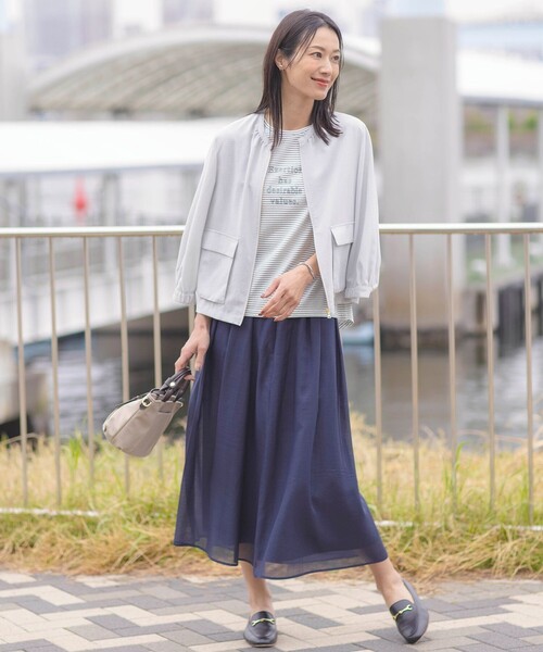 J.PRESS(ジェイプレス)の「ロゴTシャツ(Tシャツ/カットソー・レディース・ダルブルー系/オレンジ系/ブラック系1/ホワイト系・T13/T15)」の17枚目の写真