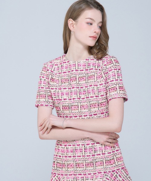 ワンピース MALHIA KENT tweed one-piece レディース MALHIA KENT tweed one-piece（ワンピース）｜emiriawiz