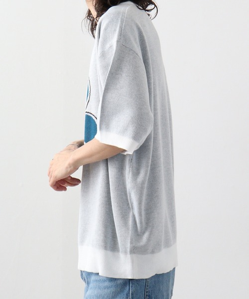 Jungle Storm(ジャングルストーム)の「JUNGLESTORM フラワー/ビリヤードクルーTEE(Tシャツ/カットソー・メンズ・ホワイト/ブルー/ブラック・M/L)」の5枚目の写真