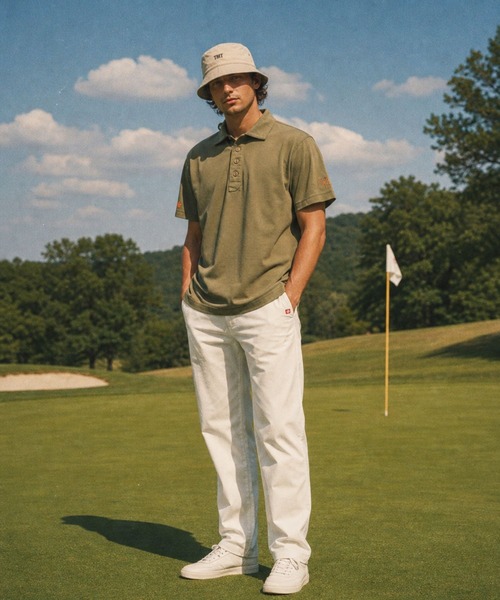 TMT（ティーエムティー）の「TMT×Ocean Pacific PEARTEX POLO SHIRT（ポロシャツ・メンズ・ターコイズブルー/ベージュ/ネイビー/ブラック/ホワイト・X-LARGE/LARGE/MEDIUM/SMALL/XX-LARGE）」の7枚目の写真