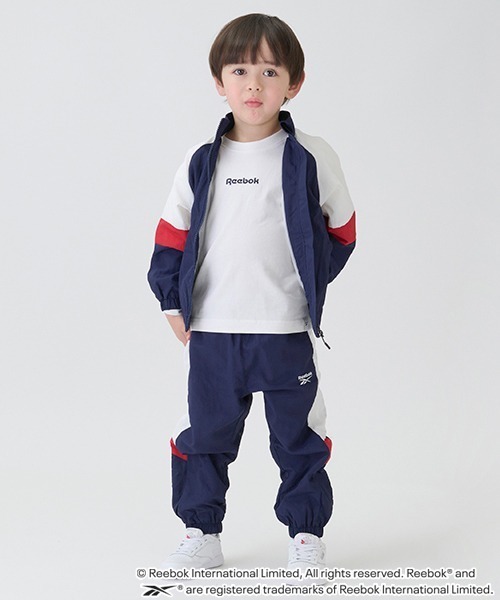 petit main(プティマイン)の「【Reebok】切替ナイロンパンツ(その他パンツ・キッズ・ネイビー/ライトブルー/ライトピンク・90cm/100cm/110cm/120cm/130cm/140cm)」の2枚目の写真