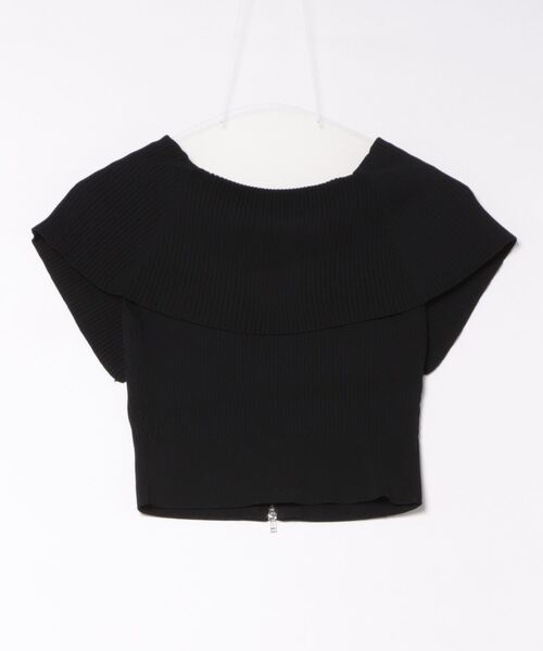 archives（アルシーヴ）の「Ｗｚｉｐオーバーカラーオフショルニット（ニット/セーター・レディース・グリーン/ブルー/ブラック/アイボリー・MEDIUM）」の9枚目の写真