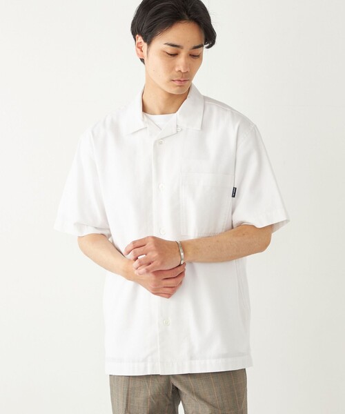 【セール】SHIPS Colors:コットンリネン COOLMAX オープンカラー シャツ◇（シャツ/ブラウス）｜SHIPS Colors（シップス カラーズ）