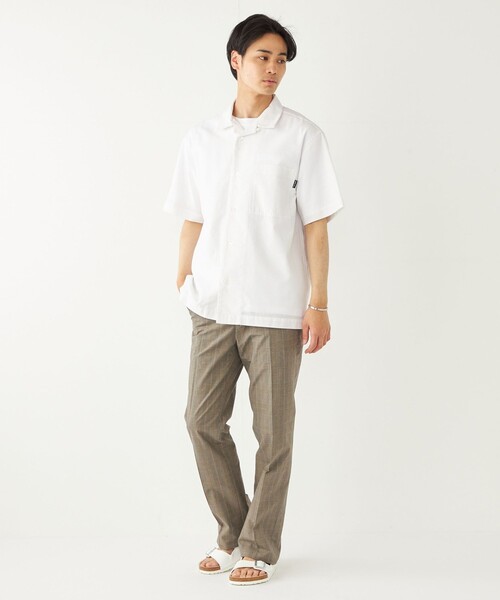 【セール】SHIPS Colors:コットンリネン COOLMAX オープンカラー シャツ◇（シャツ/ブラウス）｜SHIPS Colors（シップス カラーズ）