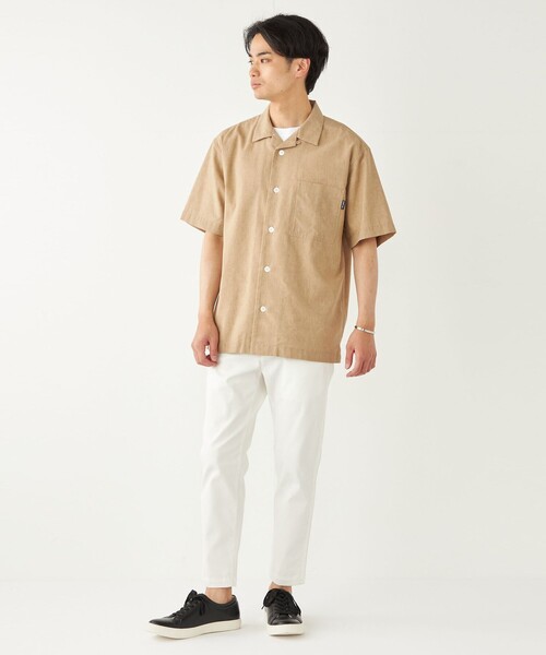 【セール】SHIPS Colors:コットンリネン COOLMAX オープンカラー シャツ◇（シャツ/ブラウス）｜SHIPS Colors（シップス カラーズ）