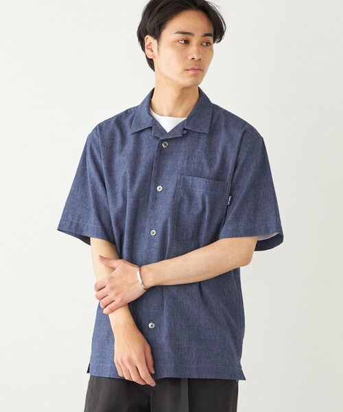 【セール】SHIPS Colors:コットンリネン COOLMAX オープンカラー シャツ◇（シャツ/ブラウス）｜SHIPS Colors（シップス カラーズ）