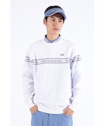 【new balance golf】ロゴ×ガーター×プレーン クルーネック ニット プルオーバー (MENS SPORT)