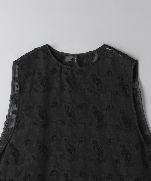 08sircus（ゼロエイトサーカス）の「＜08sircus＞ペイズリージャカード スリーブレス トップス（Tシャツ/カットソー・レディース・ブラック・1）」の4枚目の写真