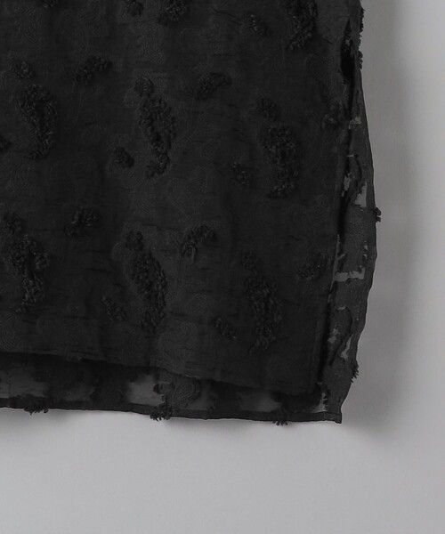 08sircus（ゼロエイトサーカス）の「＜08sircus＞ペイズリージャカード スリーブレス トップス（Tシャツ/カットソー・レディース・ブラック・1）」の2枚目の写真