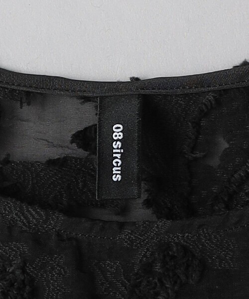 08sircus（ゼロエイトサーカス）の「＜08sircus＞ペイズリージャカード スリーブレス トップス（Tシャツ/カットソー・レディース・ブラック・1）」の7枚目の写真