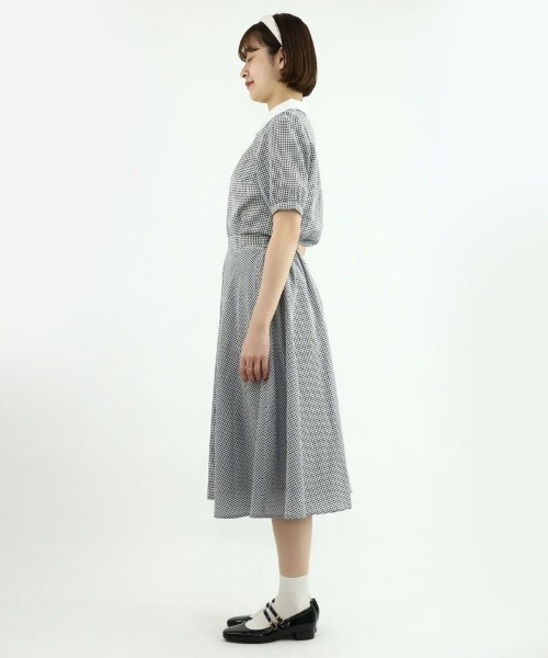 F i.n.t（フィント）の「サッカーギンガムクレリックブラウス/fint（シャツ/ブラウス・レディース・ブラック×ホワイト/ホワイト×ブルー・FREE）」の21枚目の写真