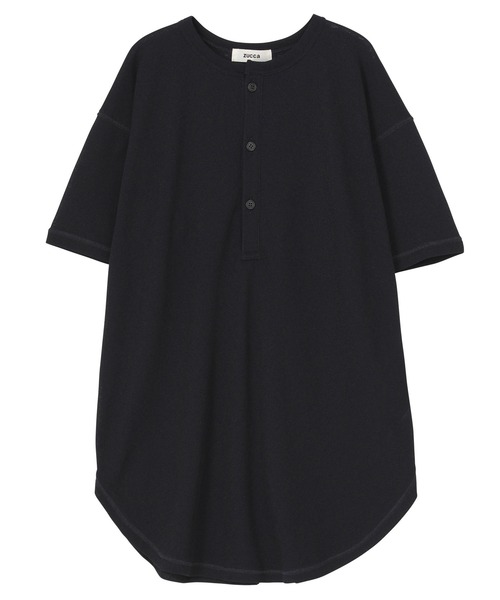 ZUCCa(ズッカ)の「シアーワッフル / チュニック / S(チュニック・レディース・ネイビー/オフホワイト/ピンク・M size)」の2枚目の写真