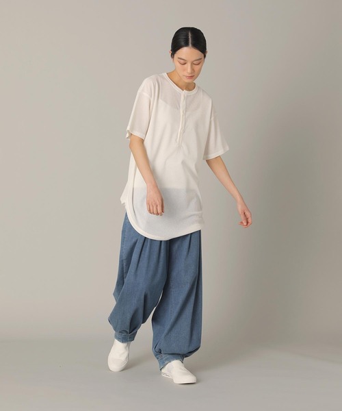 ZUCCa(ズッカ)の「シアーワッフル / チュニック / S(チュニック・レディース・ネイビー/オフホワイト/ピンク・M size)」の4枚目の写真
