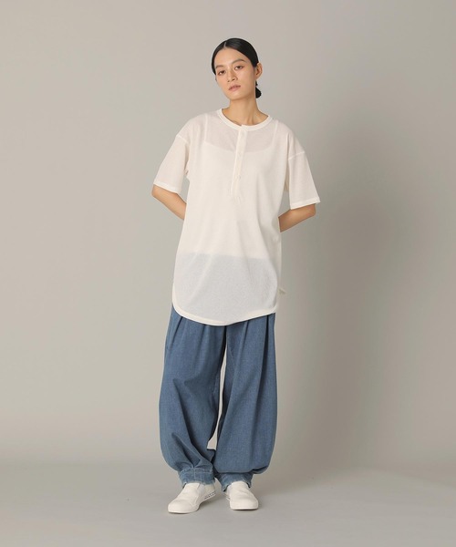 ZUCCa(ズッカ)の「シアーワッフル / チュニック / S(チュニック・レディース・ネイビー/オフホワイト/ピンク・M size)」の5枚目の写真
