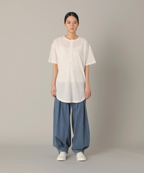ZUCCa(ズッカ)の「シアーワッフル / チュニック / S(チュニック・レディース・ネイビー/オフホワイト/ピンク・M size)」の13枚目の写真