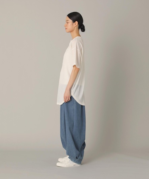 ZUCCa(ズッカ)の「シアーワッフル / チュニック / S(チュニック・レディース・ネイビー/オフホワイト/ピンク・M size)」の14枚目の写真