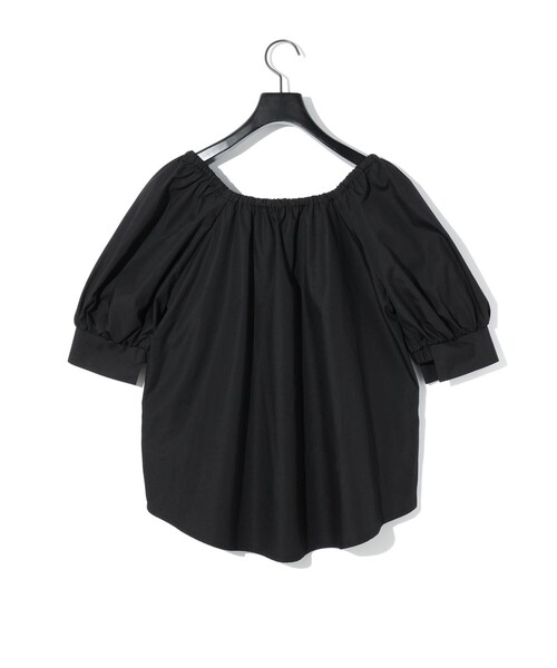 MIDIUMISOLID(ミディウミソリッド)の「MIDIUMISOLID for Ladies 2WAYトップス(シャツ/ブラウス・レディース・ライトグレー/ブラック・FREE)」の18枚目の写真