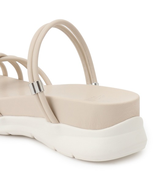 レディース　新品未使用　ROPE ブラック ミュール ゴールドリング23.5 ROPE' PICNIC（ロペピクニック）の「クロスストリングスライド