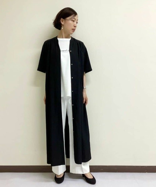LAUTREAMONT(ロートレアモン)の「スムースロゴプリントTEE≪洗濯機で洗える≫(Tシャツ/カットソー・レディース・ブラック/ホワイト・11号/9号)」の16枚目の写真