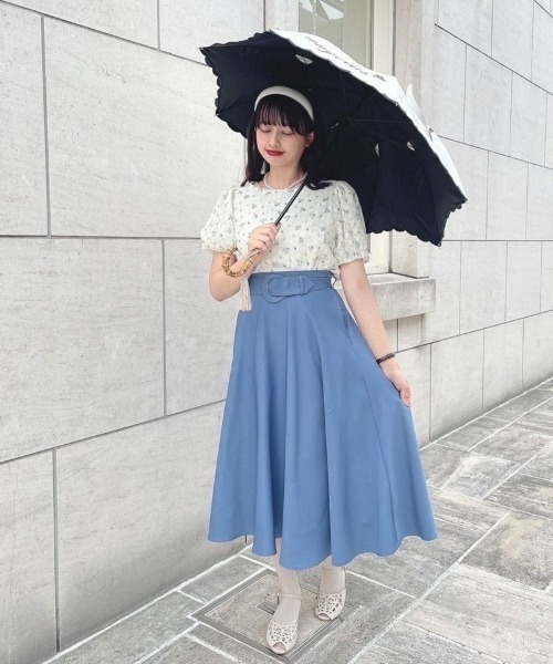 F i.n.t(フィント)の「花柄楊柳レースバルーンスリーブブラウス/F&A/fint(シャツ/ブラウス・レディース・オレンジ/ライトブルー・FREE)」の22枚目の写真