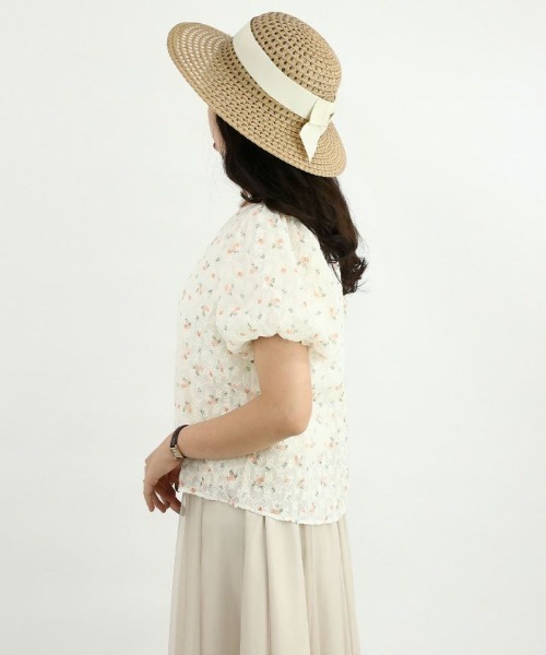 F i.n.t(フィント)の「花柄楊柳レースバルーンスリーブブラウス/F&A/fint(シャツ/ブラウス・レディース・オレンジ/ライトブルー・FREE)」の18枚目の写真