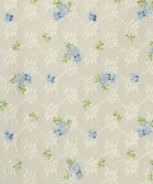 F i.n.t(フィント)の「花柄楊柳レースバルーンスリーブブラウス/F&A/fint(シャツ/ブラウス・レディース・オレンジ/ライトブルー・FREE)」の3枚目の写真