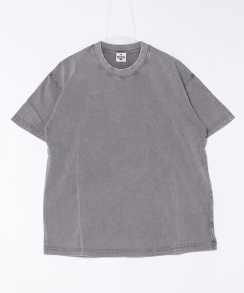 HOOK（フック）の「HOOK -select-  ベーシックウォッシュ半袖TEE　6.8オンス (SS)（Tシャツ/カットソー・メンズ・グリーン/ライトグレー/パープル/ベージュ/ブルー/ブラック/カーキ/チョコ・M/L/XL）」の16枚目の写真