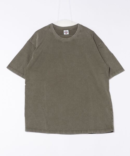 HOOK（フック）の「HOOK -select-  ベーシックウォッシュ半袖TEE　6.8オンス (SS)（Tシャツ/カットソー・メンズ・グリーン/ライトグレー/パープル/ベージュ/ブルー/ブラック/カーキ/チョコ・M/L/XL）」の18枚目の写真