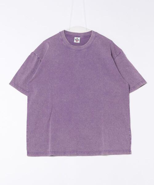 HOOK（フック）の「HOOK -select-  ベーシックウォッシュ半袖TEE　6.8オンス (SS)（Tシャツ/カットソー・メンズ・グリーン/ライトグレー/パープル/ベージュ/ブルー/ブラック/カーキ/チョコ・M/L/XL）」の20枚目の写真