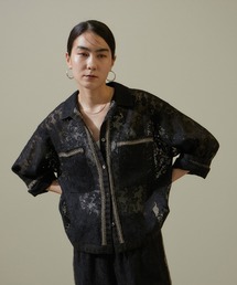 SALON adam et rope' | オーガニックコットンレースジャケット/シャツ【セットアップ対応】(シャツ/ブラウス)