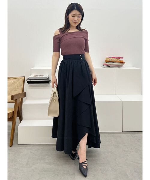 MERCURYDUO（マーキュリーデュオ）の「ランダムフレアアシメスカート（スカート・レディース・ピンク/ライム/ブラック・MEDIUM/SMALL）」の12枚目の写真