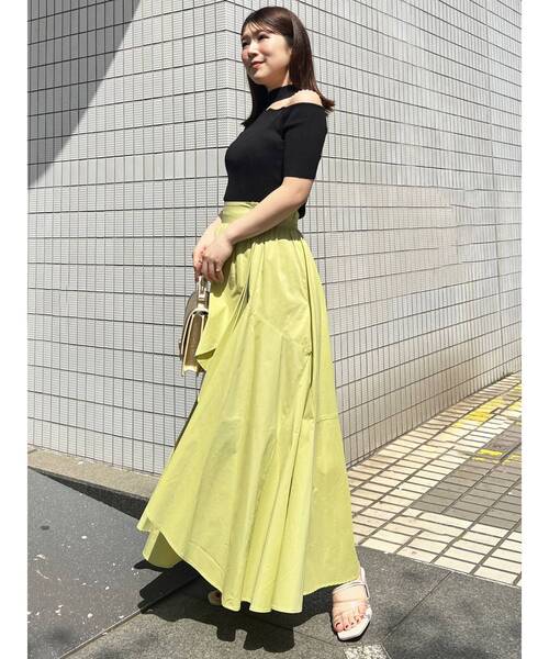 MERCURYDUO（マーキュリーデュオ）の「ランダムフレアアシメスカート（スカート・レディース・ピンク/ライム/ブラック・MEDIUM/SMALL）」の18枚目の写真