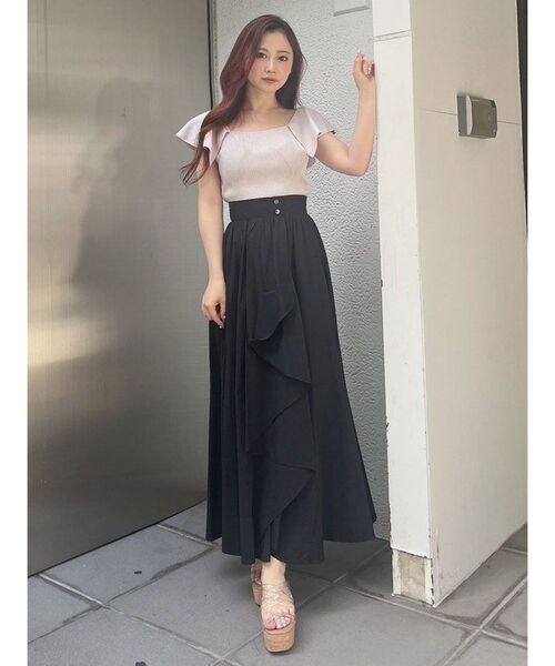 MERCURYDUO（マーキュリーデュオ）の「ランダムフレアアシメスカート（スカート・レディース・ピンク/ライム/ブラック・MEDIUM/SMALL）」の20枚目の写真