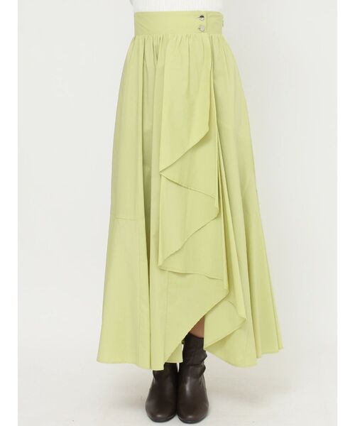 MERCURYDUO（マーキュリーデュオ）の「ランダムフレアアシメスカート（スカート・レディース・ピンク/ライム/ブラック・MEDIUM/SMALL）」の21枚目の写真