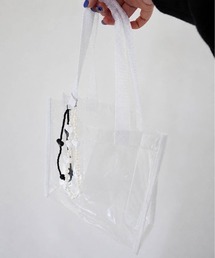 【 antique andico / アンティーク アンディコ 】 カラーライン クリア トートバック