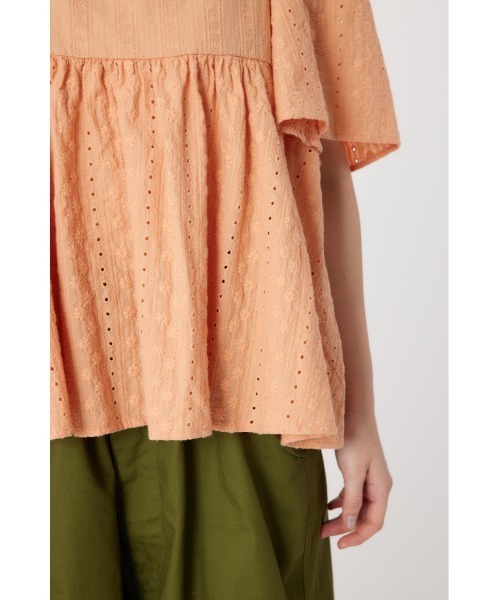 RODEO CROWNS WIDE BOWL（ロデオクラウンズワイドボウル）の「バックリボンフレアトップス（シャツ/ブラウス・レディース・オフホワイト/オレンジ系その他/ブラック・FREE）」の15枚目の写真