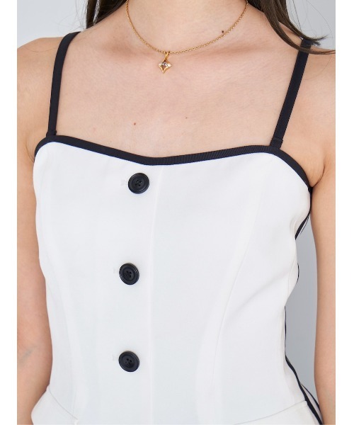 Darich（ダーリッチ）の「サイドラインベアトップ（チューブトップ・レディース・ピンク/サックスブルー/ホワイト・FREE）」の17枚目の写真