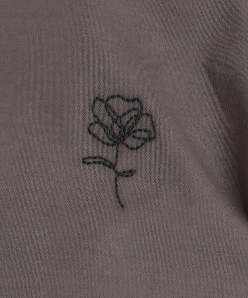 index(インデックス)の「◆《5color》UV ワンポイント刺繍デザインTシャツ【接触冷感/洗濯機洗い可】(Tシャツ/カットソー・レディース・ナチュラル/オフホワイト/ブラック/チャコールグレー/ライトブルー・36/38/40/42)」の13枚目の写真