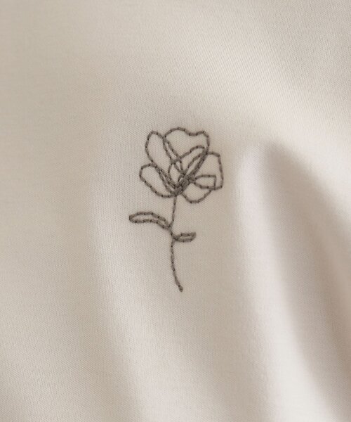 index(インデックス)の「◆《5color》UV ワンポイント刺繍デザインTシャツ【接触冷感/洗濯機洗い可】(Tシャツ/カットソー・レディース・ナチュラル/オフホワイト/ブラック/チャコールグレー/ライトブルー・36/38/40/42)」の21枚目の写真