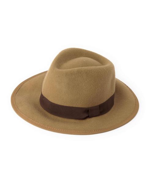 green label relaxing（グリーンレーベルリラクシング）の「FELT WIDE ブリムハット GGRN◆（ハット・メンズ・ブラック/ベージュ/ネイビー・フリー）」の2枚目の写真