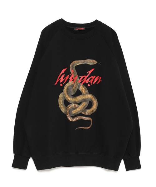 TATRAS CONCEPT STORE(タトラスコンセプトストア)の「LU’U DAN(ルーダン) OVERSIZED CREWNECK SWEATSHIRT(スウェット・メンズ・ブラック・M/S)」の1枚目の写真