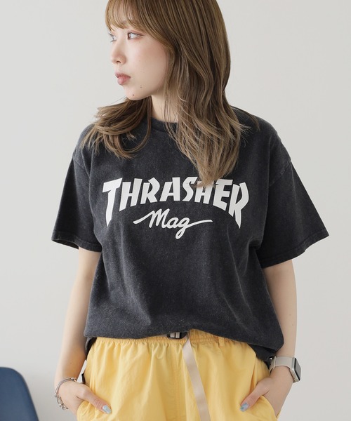 THRASHER（スラッシャー）の「THRASHER/スラッシャー mag POWDER FRONT T-SHIRT Tシャツ（Tシャツ/カットソー・メンズ・ブラック系2/ブラック系1・L/XL/M）」の10枚目の写真