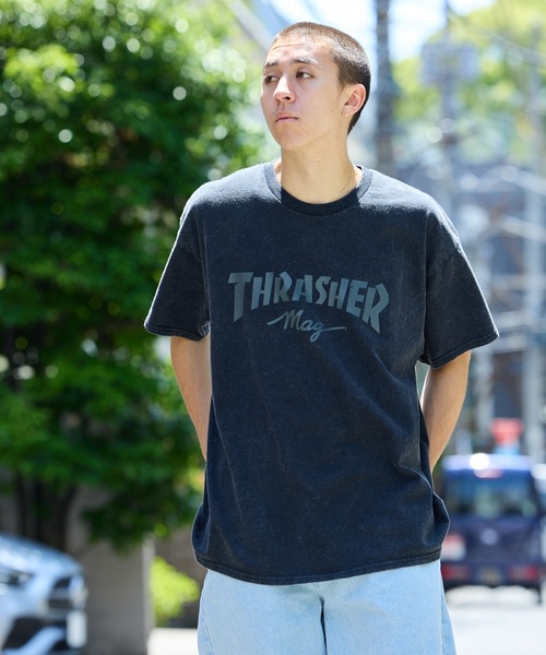 THRASHER（スラッシャー）の「THRASHER/スラッシャー mag POWDER FRONT T-SHIRT Tシャツ（Tシャツ/カットソー・メンズ・ブラック系2/ブラック系1・L/XL/M）」の14枚目の写真