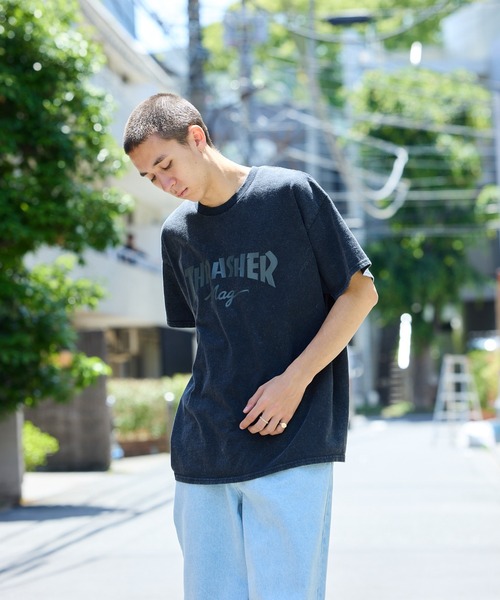 THRASHER（スラッシャー）の「THRASHER/スラッシャー mag POWDER FRONT T-SHIRT Tシャツ（Tシャツ/カットソー・メンズ・ブラック系2/ブラック系1・L/XL/M）」の15枚目の写真