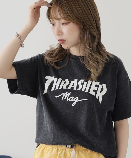 THRASHER（スラッシャー）の「THRASHER/スラッシャー mag POWDER FRONT T-SHIRT Tシャツ（Tシャツ/カットソー・メンズ・ブラック系2/ブラック系1・L/XL/M）」の11枚目の写真