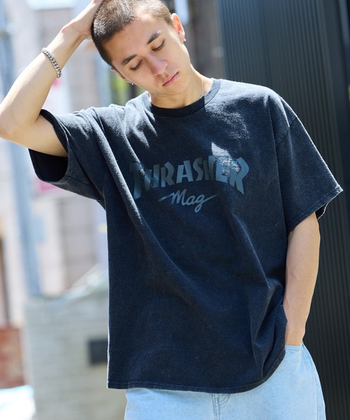THRASHER（スラッシャー）の「THRASHER/スラッシャー mag POWDER FRONT T-SHIRT Tシャツ（Tシャツ/カットソー・メンズ・ブラック系2/ブラック系1・L/XL/M）」の19枚目の写真
