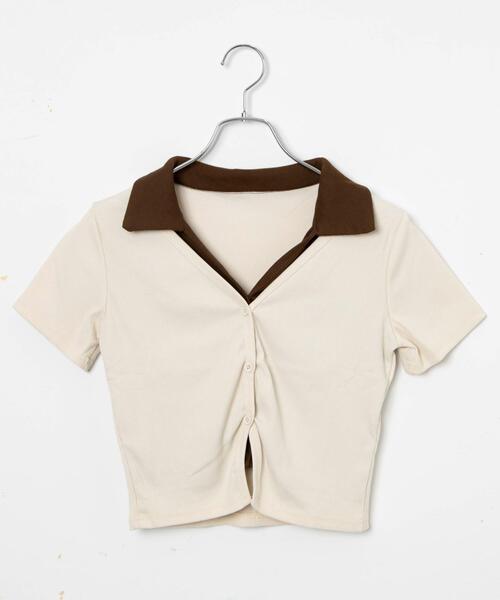 dispark（ディスパーク）の「DISPARK/アンサンブルクロップドT（アンサンブル・レディース・アイボリー/カーキ・FREE）」の13枚目の写真